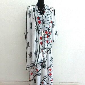 DIANE FREIS vintage detailed drop waist dress